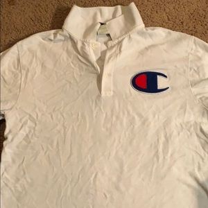 A champion polo shirt